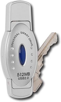 Angle Standard. Universal Smart Drive - 512MB USB 2.0 Flash Memory Drive.