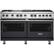 Front. Viking - Self-Cleaning Freestanding Double Oven Dual Fuel Convection Range - Graphite Gray.