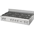 Viking - 48 in. Wide 8 Burner Built-in 5 Series Gas Sealed Burner Cooktop - Stainless Steel