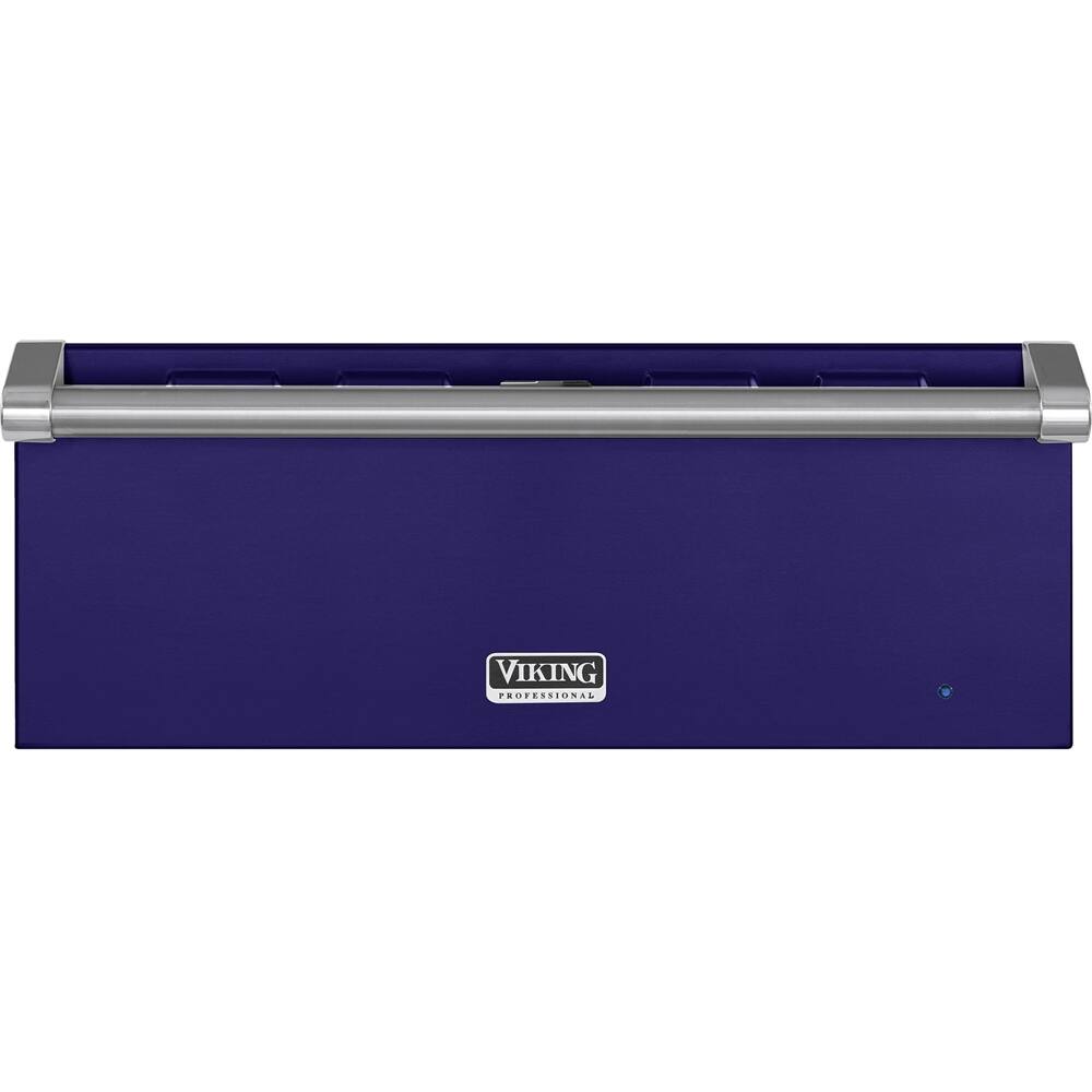 Front. Viking - Professional 5 Series 26" Warming Drawer - Cobalt Blue.