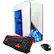 Front. iBUYPOWER - Desktop - AMD FX 6300 - 8GB Memory - AMD Radeon RX 550 - 1TB Hard Drive - White/blue.
