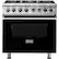 Front. Viking - 5.6 Cu. Ft. Self-Cleaning Freestanding Dual Fuel Convection Range - Black.