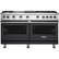 Front. Viking - Freestanding Double Oven Gas Convection Range - Graphite Gray.