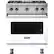 Front. Viking - 4.0 Cu. Ft. Freestanding LP Gas Convection Range - White.