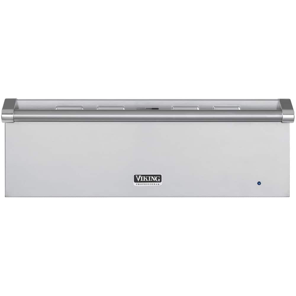 Front. Viking - Professional 5 Series 29" Warming Drawer - Stainless Steel.