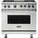Front. Viking - 5-Series 5.6 Cu. Ft. Self-Cleaning Freestanding Dual Fuel Convection Range - Stainless Steel.