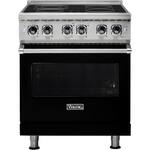 Viking - 4.7 Cu. Ft. Self-Cleaning Freestanding Electric Convection Range - Black - Front_Standard