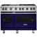 Front. Viking - Freestanding Double Oven Gas Convection Range - Cobalt Blue.