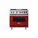 Front. Viking - 5.6 Cu. Ft. Self-Cleaning Freestanding Dual Fuel Convection Range - Apple red.