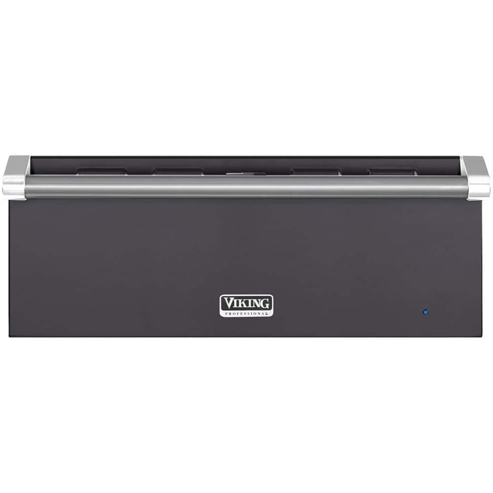Front. Viking - Professional 5 Series 26" Warming Drawer - Graphite Gray.