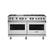 Front. Viking - 5-Series Dual Fuel Self-Clean 60"W Sealed Burner Range - Stainless steel.