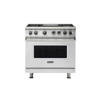 Viking - 5.6 Cu. Ft. Self-Cleaning Freestanding Dual Fuel LP Gas Convection Range - Stainless steel - Front_Zoom