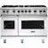 Front. Viking - 6.1 Cu. Ft. Freestanding Double Oven LP Gas Convection Range - White.