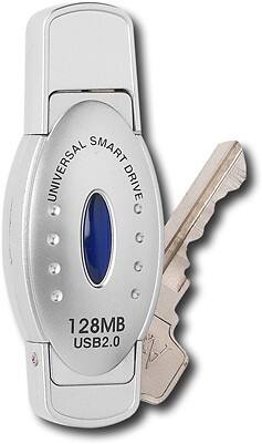 Angle Standard. Universal Smart Drive - 128MB USB 2.0 Flash Memory Drive.