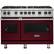 Front. Viking - Freestanding Double Oven Gas Convection Range - Burgundy.