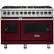 Front. Viking - Self-Cleaning Freestanding Double Oven Dual Fuel Convection Range - Burgundy.