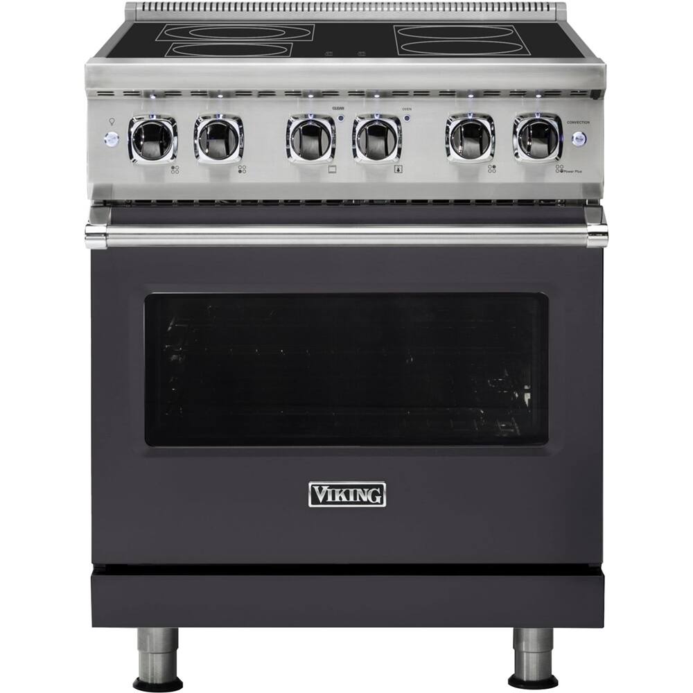 Viking - 4.7 Cu. Ft. Self-Cleaning Freestanding Electric Convection Range - Graphite Gray - Front_Zoom