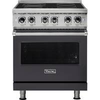 Viking - 4.7 Cu. Ft. Self-Cleaning Freestanding Electric Convection Range - Graphite Gray - Front_Zoom