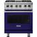 Front. Viking - 4.7 Cu. Ft. Self-Cleaning Freestanding Dual Fuel Convection Range - Cobalt Blue.