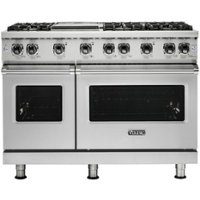 Viking - Professional 5 Series 6.1 Cu. Ft. Freestanding Double Oven Gas Convection Range - Stainless steel - Front_Zoom