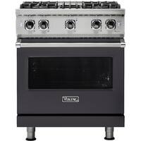 Viking - 4.0 Cu. Ft. Freestanding Gas Convection Range - Graphite Gray - Front_Zoom
