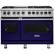 Front. Viking - Self-Cleaning Freestanding Double Oven Dual Fuel Convection Range - Cobalt Blue.