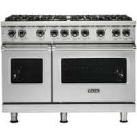 Viking - Professional 5 Series 6.1 Cu. Ft. Freestanding Double Oven Gas Convection Range - Stainless Steel - Front_Zoom