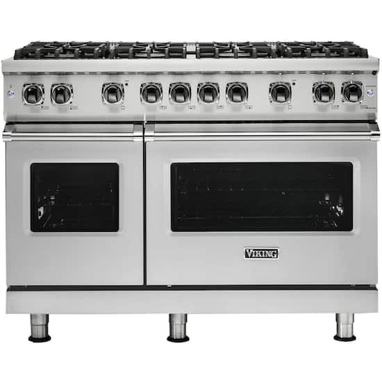 Viking Professional 5 Series 6 1 Cu Ft Freestanding Double Oven Gas Convection Range Stainless Steel Vgr5488bss Best Buy