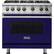Front. Viking - 5.1 Cu. Ft. Freestanding Gas Convection Range - Cobalt Blue.