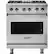 Front. Viking - 5-Series 4.7 Cu. Ft. Self-Cleaning Freestanding Dual Fuel Convection Range - Stainless steel.