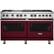 Front. Viking - Self-Cleaning Freestanding Double Oven Dual Fuel Convection Range - Burgundy.