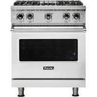 Viking - Professional 5 Series 4.0 Cu. Ft. Freestanding LP Gas Convection Range - Stainless steel - Front_Zoom