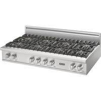 Viking - Built-in 5 Series Gas 48"W Sealed Burner Rangetop-LP - Stainless Steel - Front_Zoom