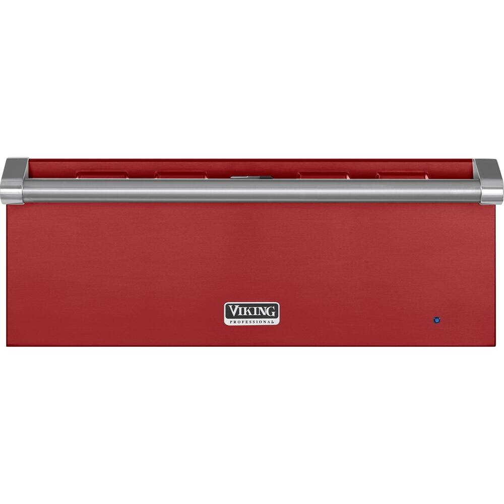 Front. Viking - Professional 5 Series 26" Warming Drawer - Apple Red.