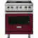 Front. Viking - 4.7 Cu. Ft. Self-Cleaning Freestanding Electric Convection Range - Burgundy.