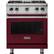 Front. Viking - 4.0 Cu. Ft. Freestanding Gas Convection Range - Burgundy.