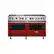 Front. Viking - Self-Cleaning Freestanding Double Oven Dual Fuel Convection Range - Apple red.