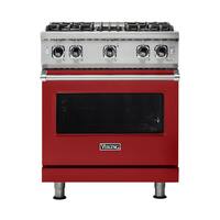 Viking - Professional 5 Series 4.0 Cu. Ft. Freestanding Gas Convection Range - Apple Red - Front_Zoom