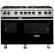 Front. Viking - Professional 5 Series 6.1 Cu. Ft. Freestanding Double Oven Gas Convection Range - Black.
