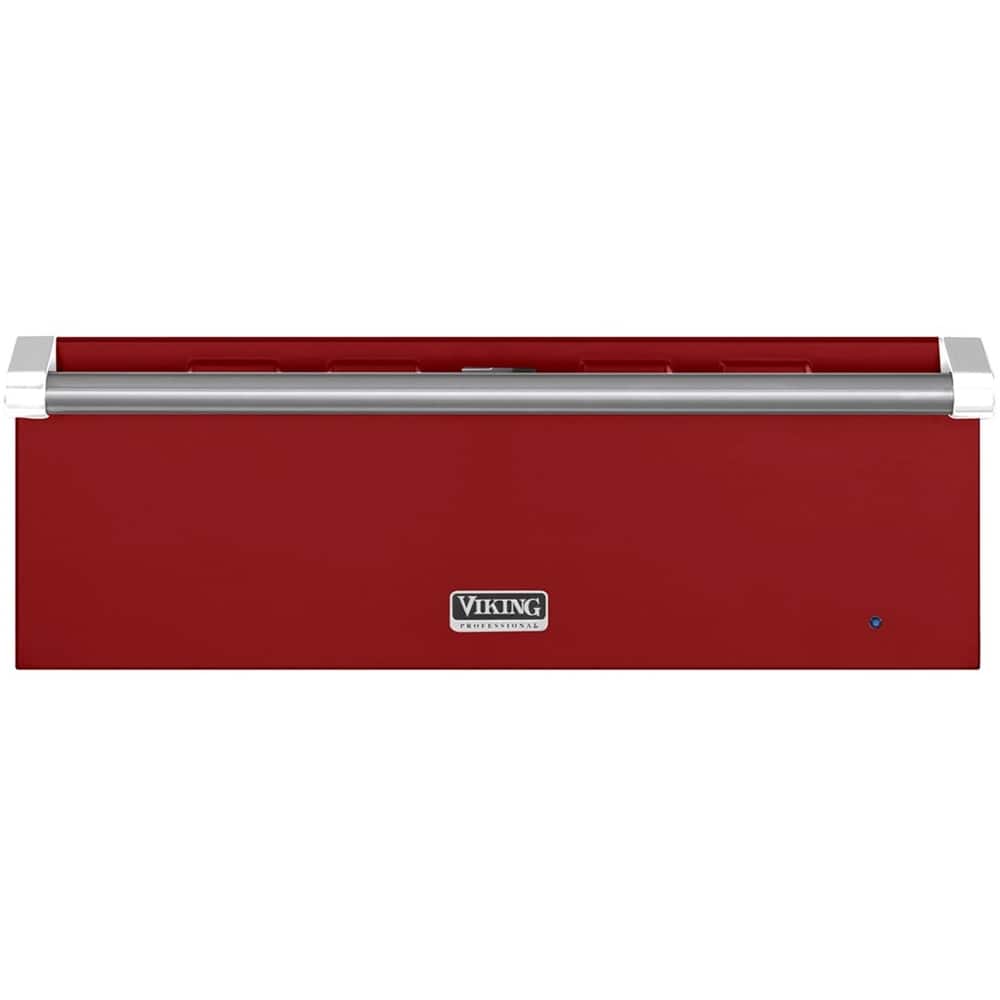 Front. Viking - Professional 5 Series 29" Warming Drawer - Apple Red.