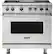 Front. Viking - 5-Series 5.6 Cu. Ft. Self-Cleaning Freestanding Dual Fuel Convection Range - Stainless steel.