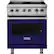 Front. Viking - 4.7 Cu. Ft. Self-Cleaning Freestanding Electric Convection Range - Cobalt Blue.