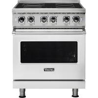 Viking - 4.7 Cu. Ft. Self-Cleaning Freestanding Electric Convection Range - Stainless steel - Front_Zoom