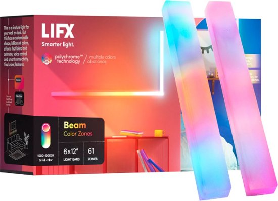 Front Zoom. LIFX - Wi-Fi LED Beam Kit - Multicolor.