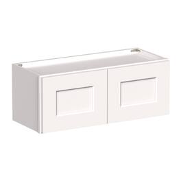 Boyel Living - 30-in W x 12-in H x 12-in D Shaker RTA Kitchen Wall Cabinet with Soft-Close - White Shaker