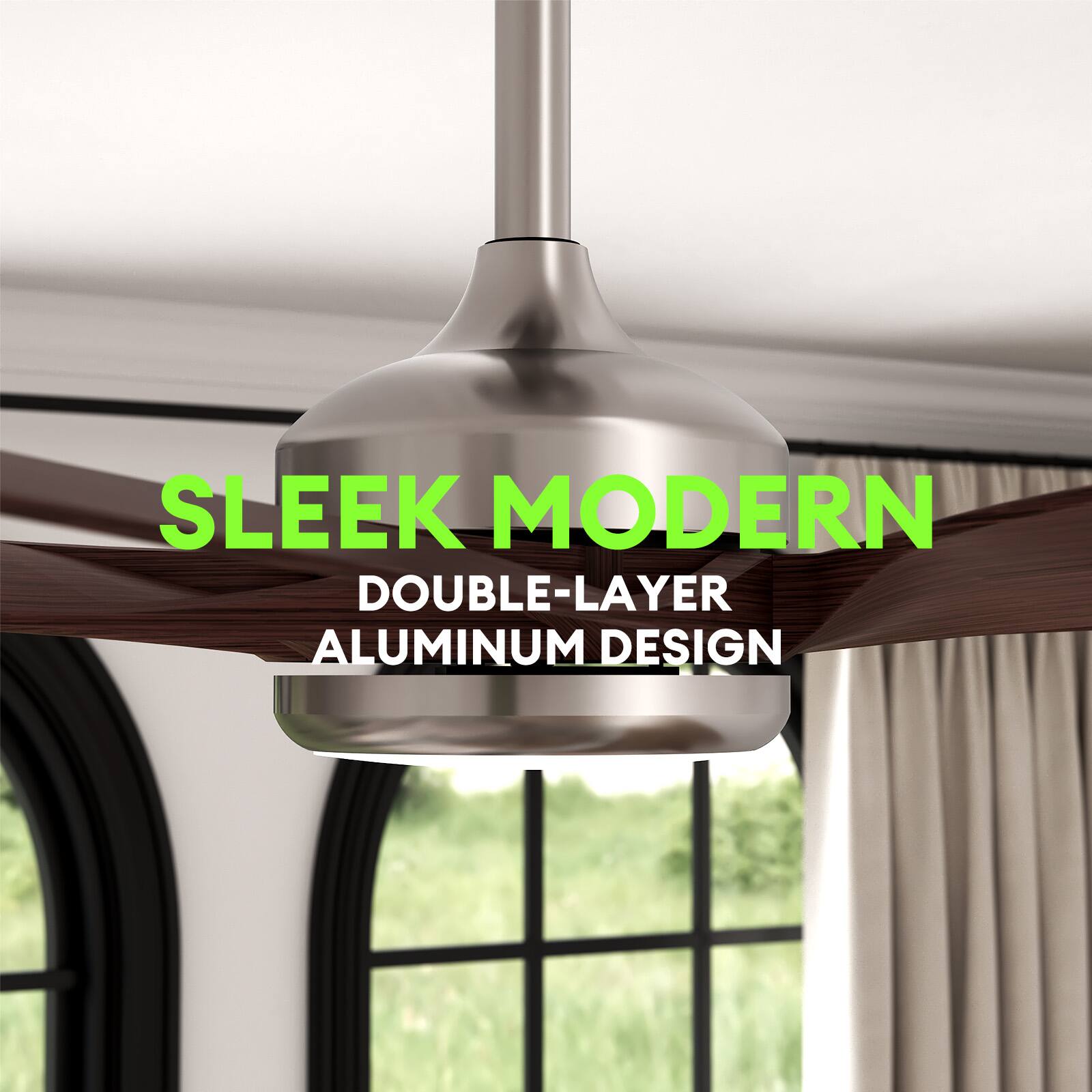 SLEEK MODERN  
DOUBLE-LAYER ALUMINUM DESIGN