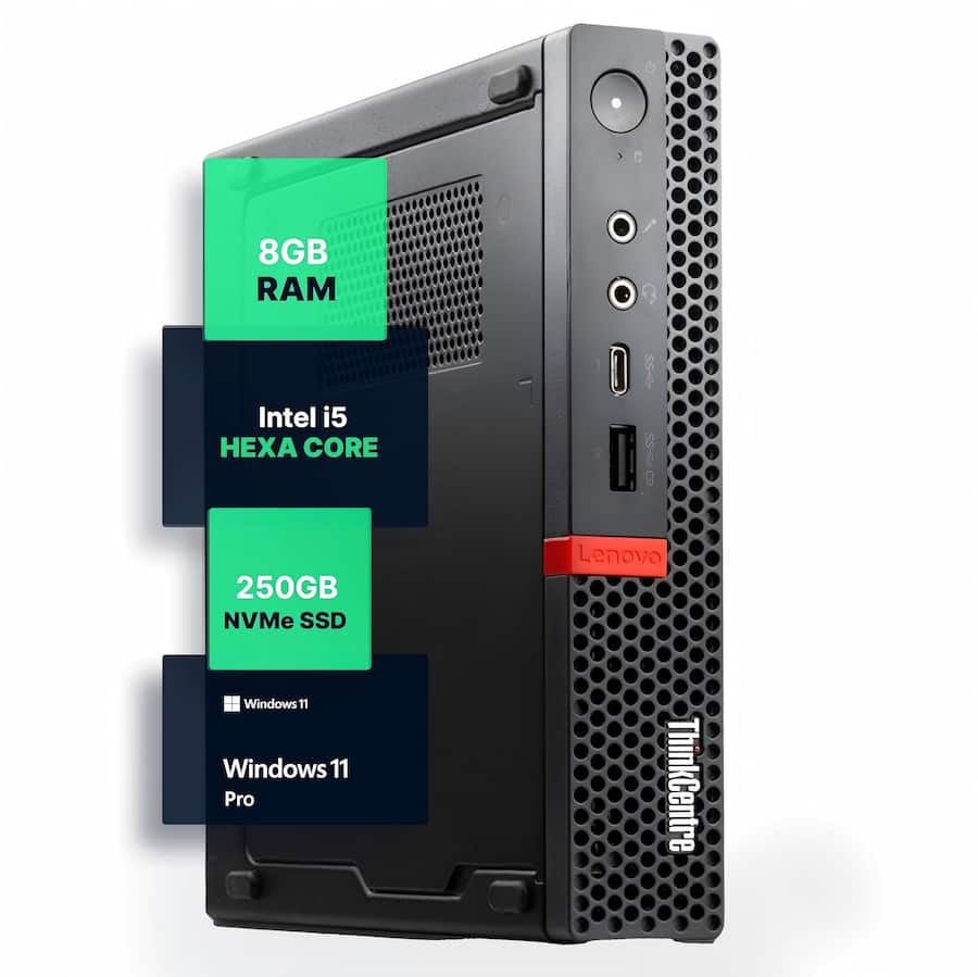Lenovo Refurbished Excellent M720Q Mini Desktop PC, Intel Core i5 Lenovo Refurbished Excellent M720Q Mini Desktop PC, Intel Core i5