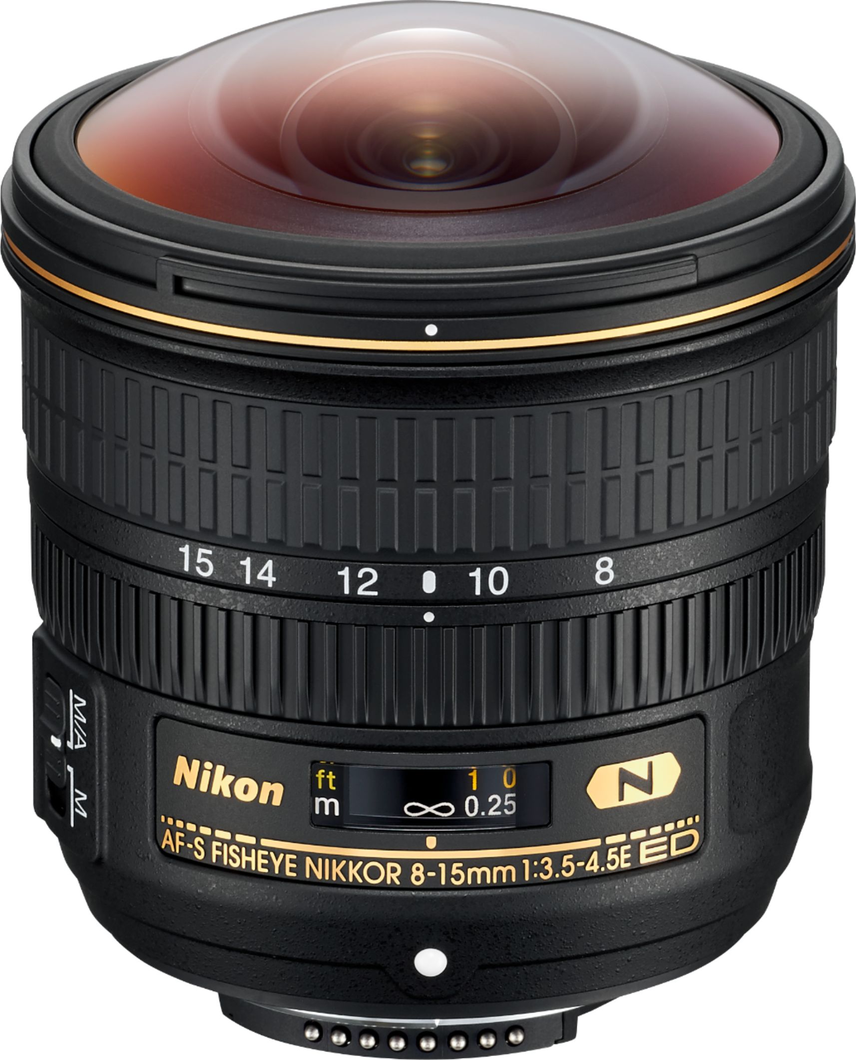 Nikon - AF-S Fisheye-Nikkor 8-15mm f/3.5-4.5 E ED Fisheye Zoom Lens for