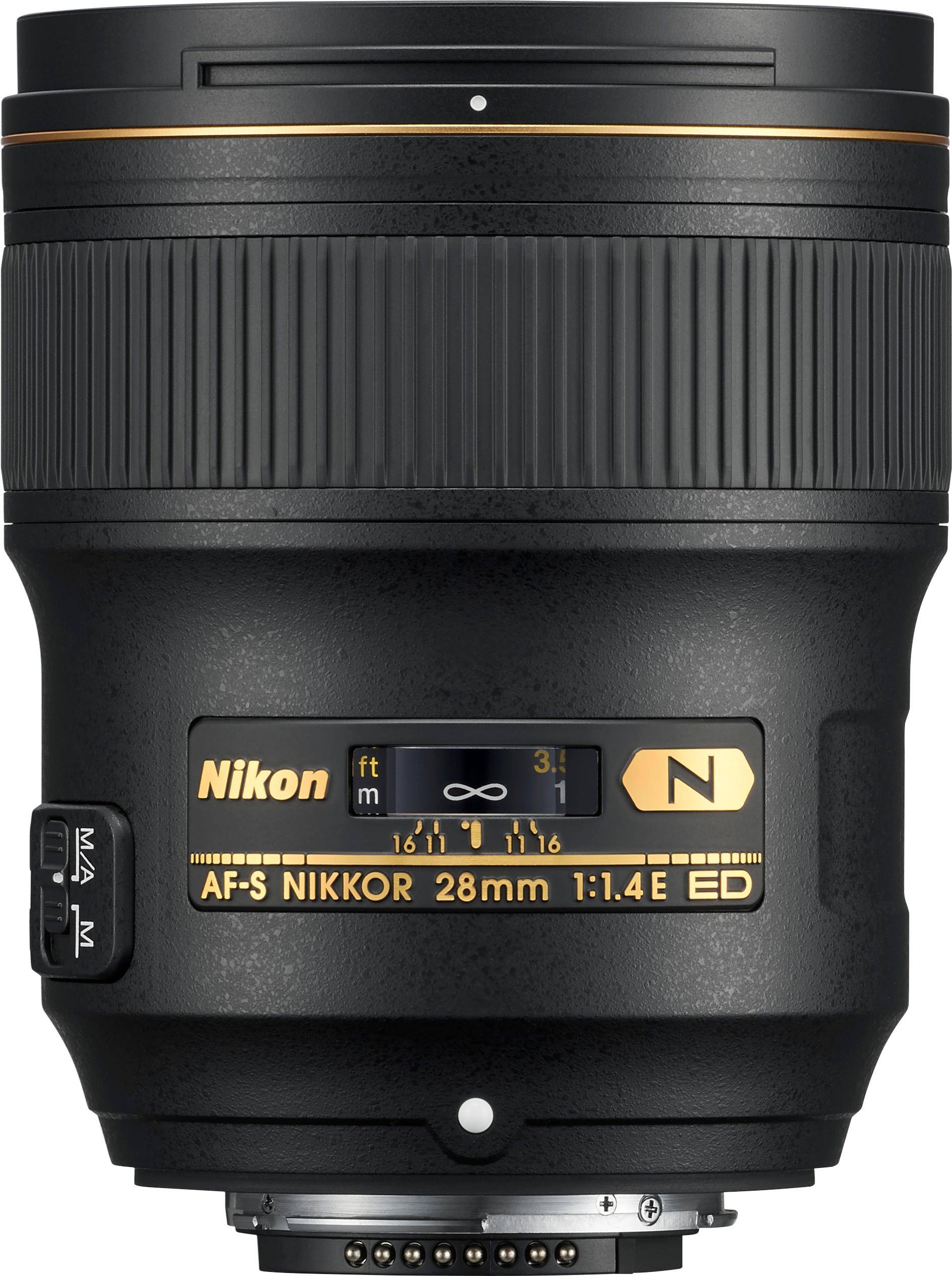 Alt View 11. Nikon - Nikkor AF-S 28mm f/1.4 E ED Wide-Angle Lens for Nikon D3 - Black.