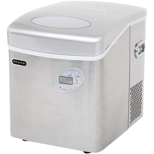 Best Buy: Whynter Portable Ice Maker 49 lb Capacity Stainless steel IMC ...